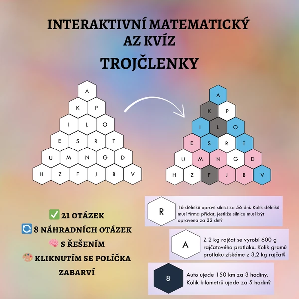AZ kvíz - trojčlenky