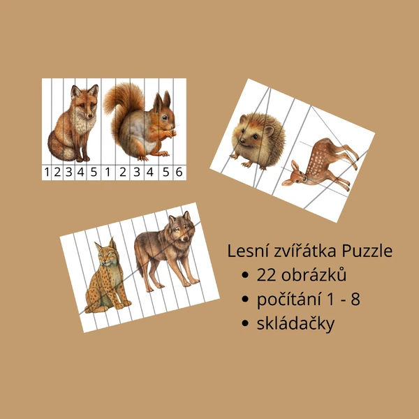 Lesní zvířátka Puzzle