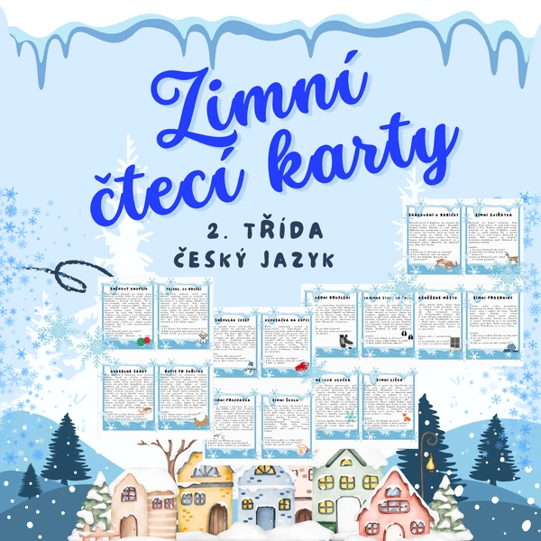 Zimní čtecí karty
