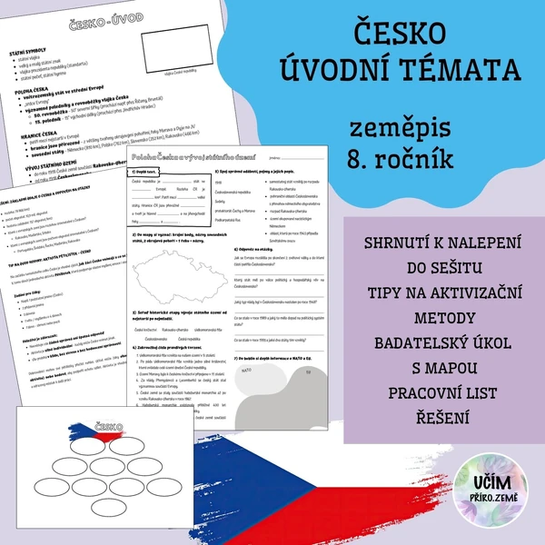 Česko - úvod, pracovní list