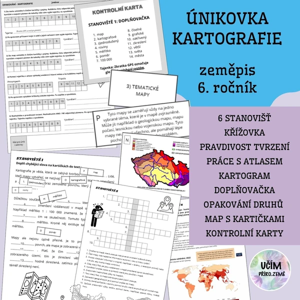 Únikovka - kartografie