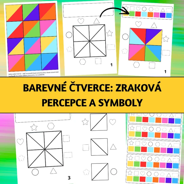 Barevné čtverce: zraková percepce a symboly
