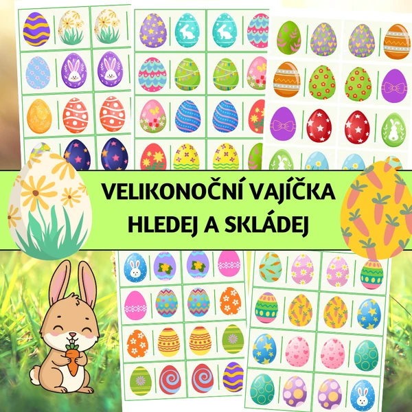 Velikonoční vajíčka: hledej a skládej