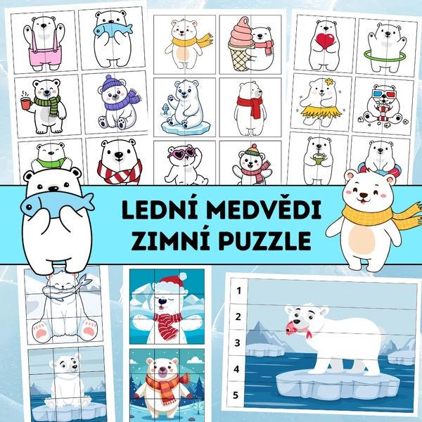 Lední medvědi: zimní puzzle
