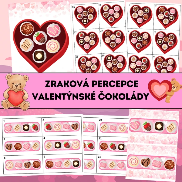 Zraková percepce: Valentýnské čokolády