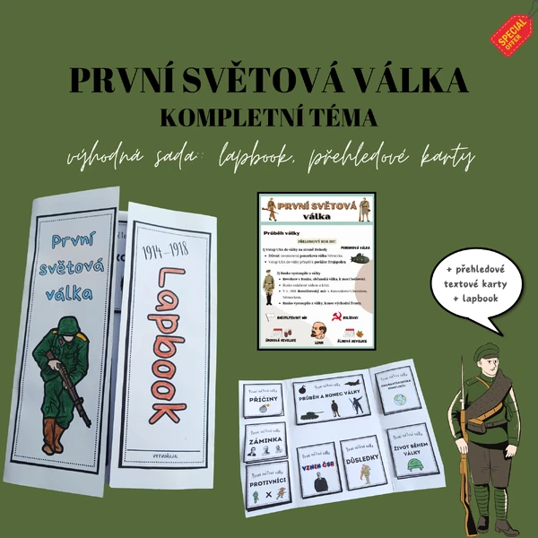 PRVNÍ SVĚTOVÁ VÁLKA: LAPBOOK
