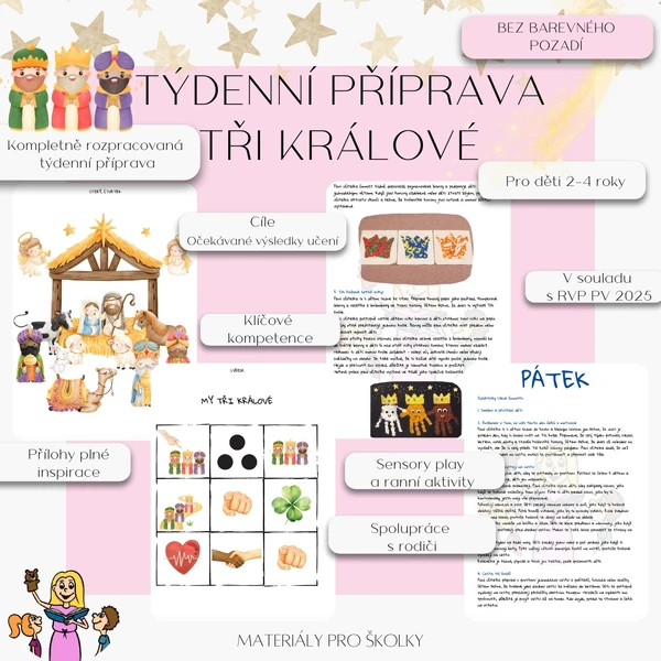 Týdenní příprava - Tři králové pro nejmenší (bez barevného pozadí)
