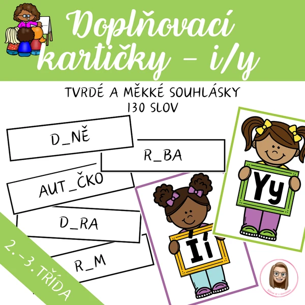 TVRDÉ A MĚKKÉ SOUHLÁSKY - doplňovací kartičky
