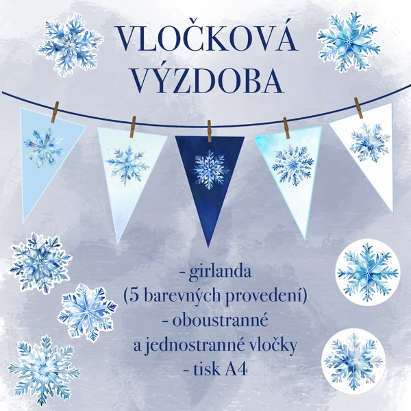 Vločková výzdoba