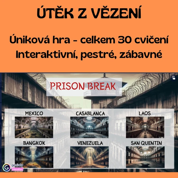 Útěk z vězení - interaktivní úniková hra do informatiky
