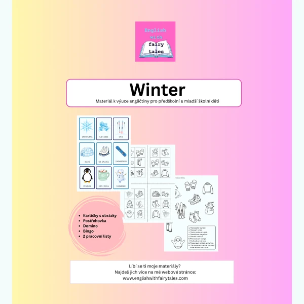 Winter - materiál k výuce angličtiny pro předškolní a mladší školní děti