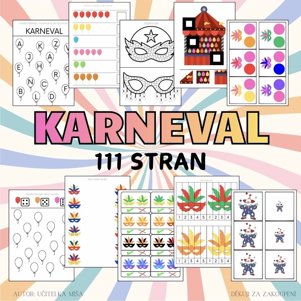 KARNEVAL - 111 stran - soubor aktivit