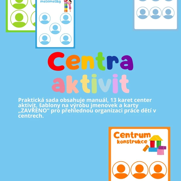 Centra aktivit - sada karet