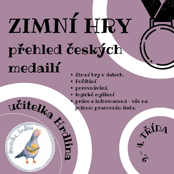 Zimní hry - medaile 