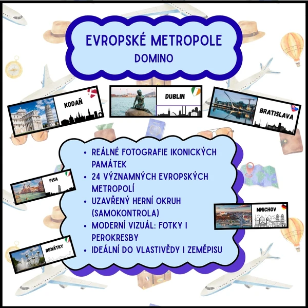 Evropské metropole - domino