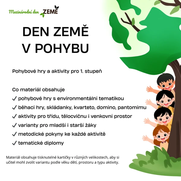 Den Země v pohybu - Soubor 12 pohybových her