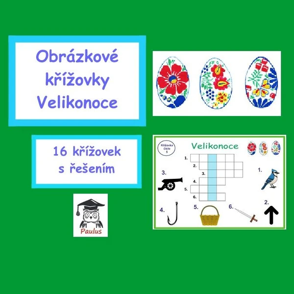 Obrázkové křížovky Velikonoce 