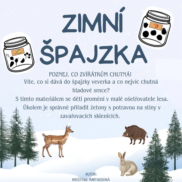 Zimní špajzka - Poznej, co zvířátkům chutná