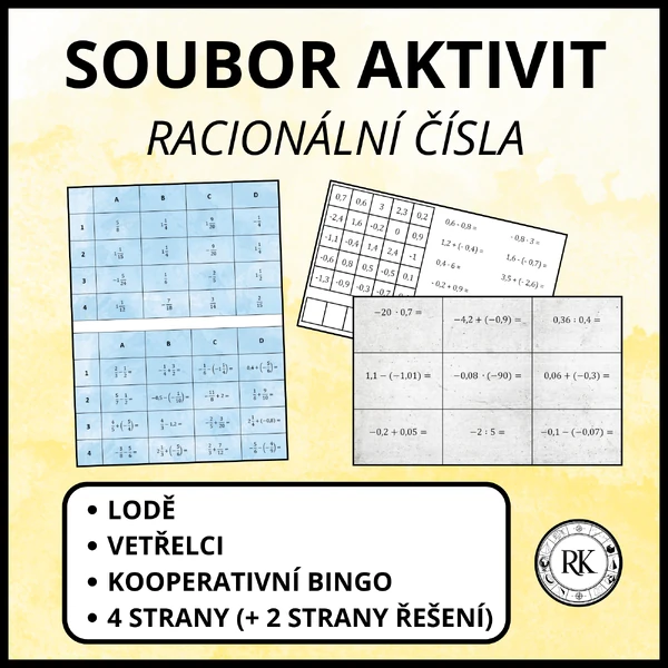 Soubor aktivit - Racionální čísla