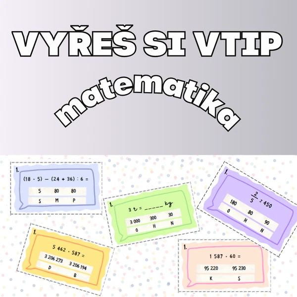 Vyřeš si vtip - matematika