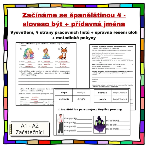 Začínáme se španělštinou 4 - sloveso "ser" + přídavná jména (vlastnosti)