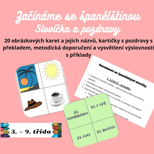 Začínáme se španělštinou 1 - slovíčka a aktivity 