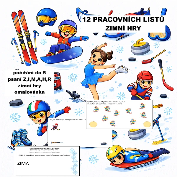 Pracovní listy - zimní světové hry