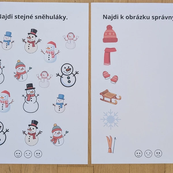 Zimní pracovní listy