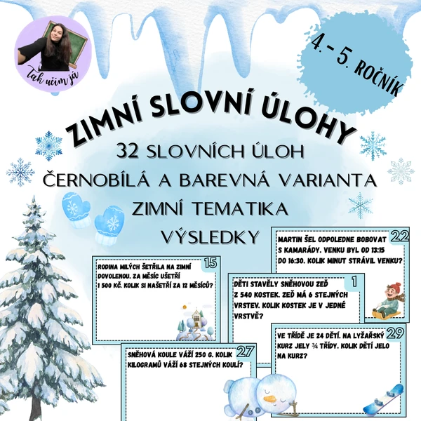 Zimní slovní úlohy