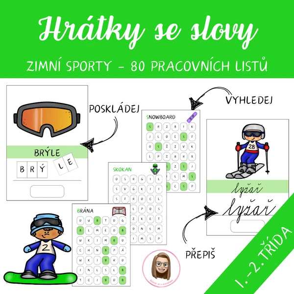 ZIMNÍ SPORTY - hrátky se slovy