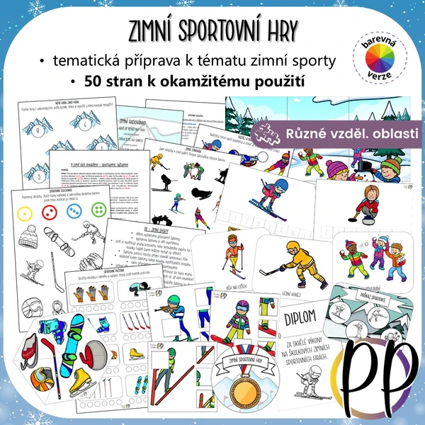 Zimní sportovní hry - tematická příprava s aktivitami