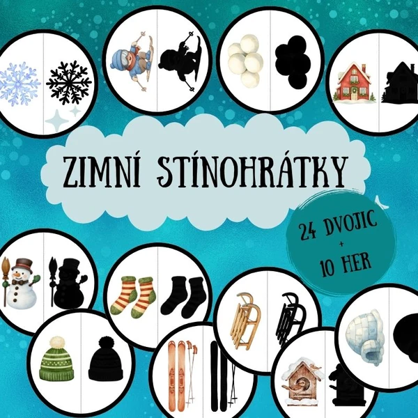 Zimní stínohrátky (24 dvojic+10 her)