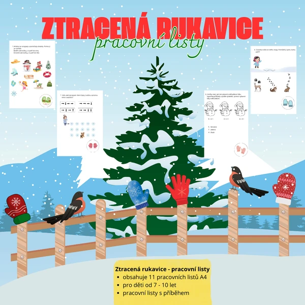 ZTRACENÁ RUKAVICE - PRACOVNÍ LISTY