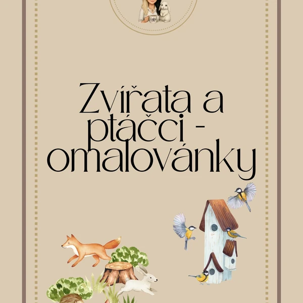Ptáčci u krmítka - omalovánky