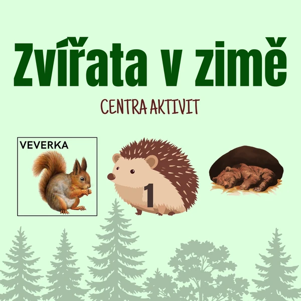 Zvířata v zimě - centra aktivit