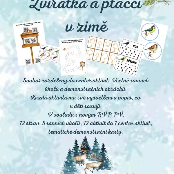 Zvířátka a ptáčci v zimě