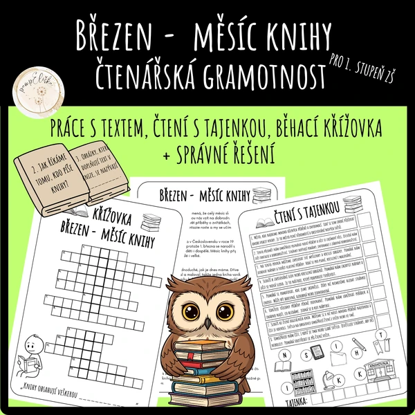 Březen - měsíc knihy - čtenářská gramotnost 