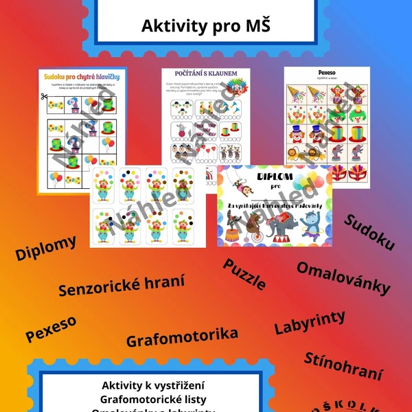 Soubor karnevalových aktivit do MŠ