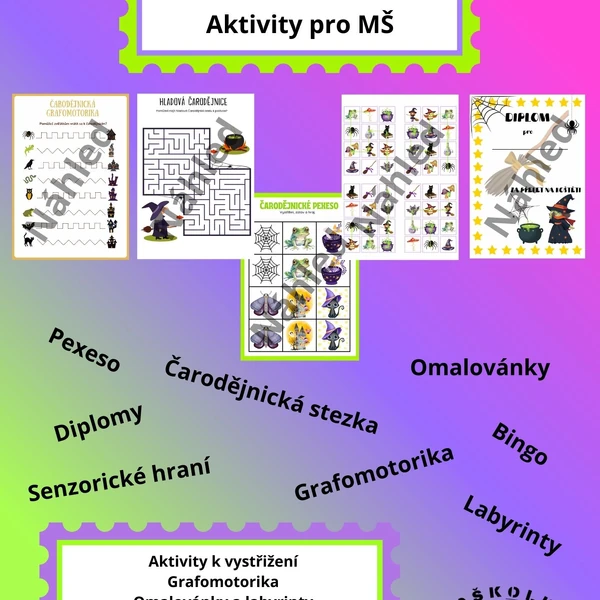 Čarodějnické aktivity pro MŠ