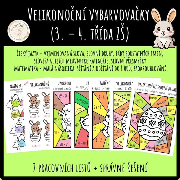 Velikonoční vybarvovačky (3. – 4. třída ZŠ)