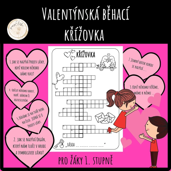 Valentýnská běhací křížovka 