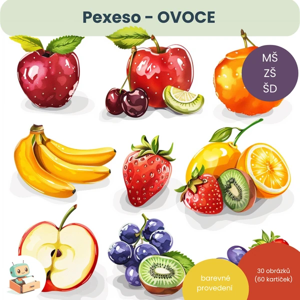 Pexeso - Ovoce
