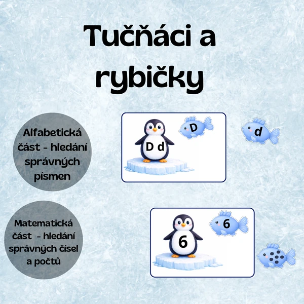 Tučňáci a rybičky