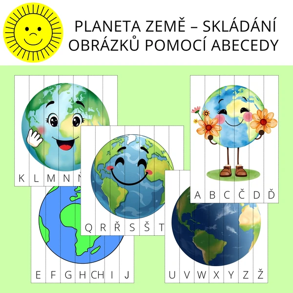PLANETA ZEMĚ – SKLÁDÁNÍ OBRÁZKŮ POMOCÍ ABECEDY