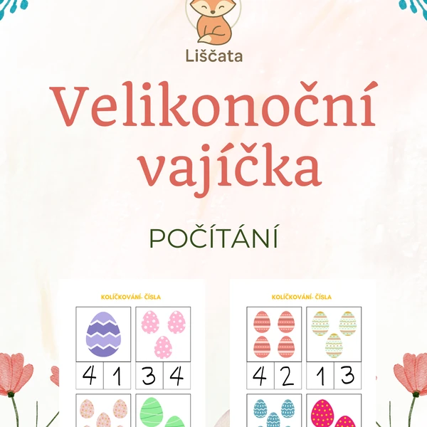 Velikonoční kolíčkování- počty