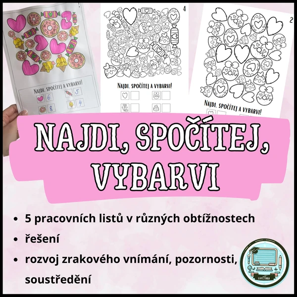 Najdi, spočítej, vybarvi