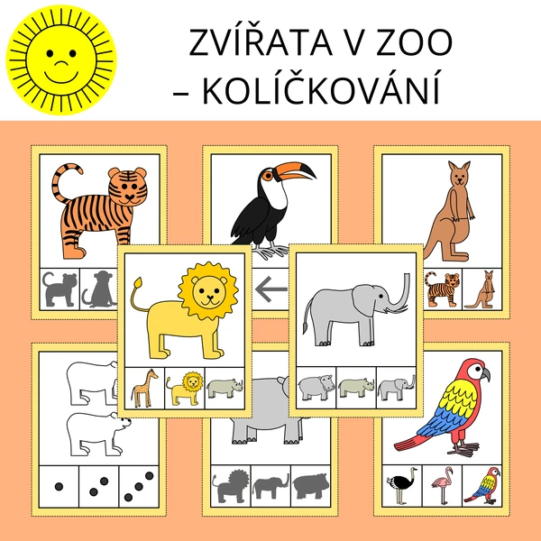 ZVÍŘATA V ZOO – KOLÍČKOVÁNÍ
