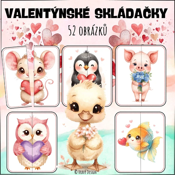 VALENTÝNSKÉ SKLÁDAČKY