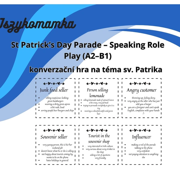 St Patrick’s Day Parade: Speaking and role play (A2-B1)