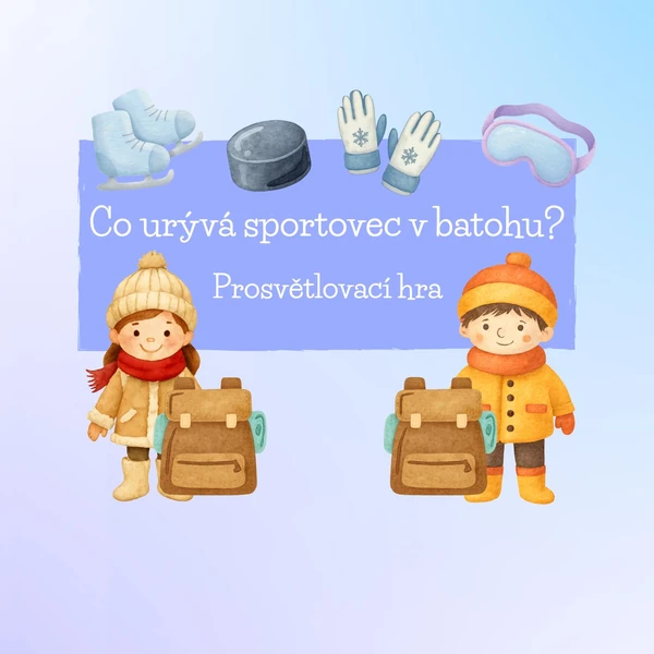 Co má sportovec v batohu? - prosvětlovací hra